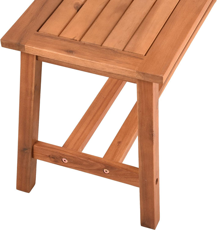 Spetebo Akazien Gartenbank Santa Clara 2-Sitzer geölt - 100 x 35 cm - Garten Sitz Bank aus FSC Massi