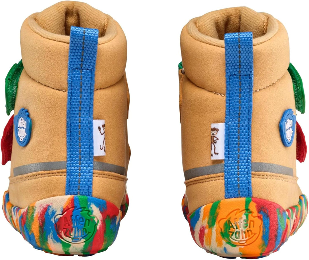Affenzahn Winterstiefel Vegan Comfy warm gefüttert, wasserdicht mit Kletterverschlüssen, Grösse 21-3