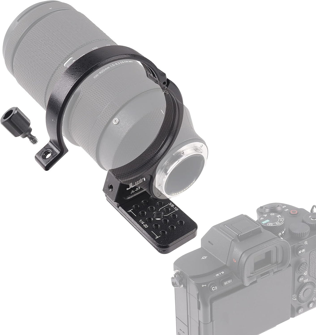 Hersmay Metall Objektiv Stativschelle für Sigma 100-400 mm F5-6.3 DG DN OS Objektiv für Sony E Mount