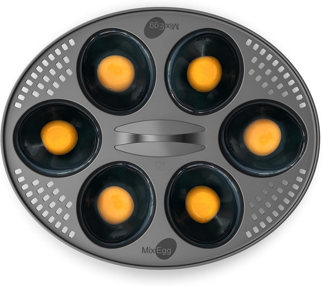 mixegg Pochiereinsatz kompatibel mit Thermomix TM6 TM5 TM31, Eierkocher Eier Pochierer, Zubehör
