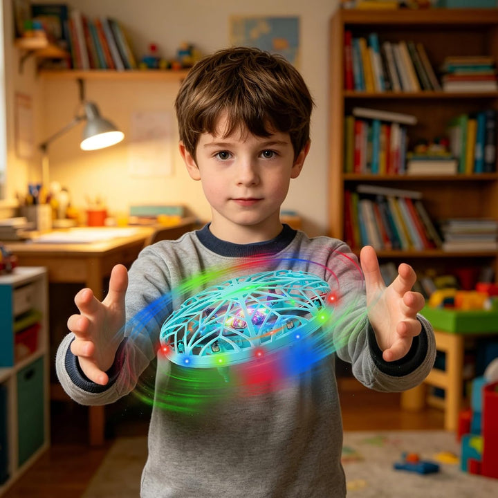 Mini Drohne für Kinder,Hover Fliegender Ball für Kinder,LED Schwebender Spielball,UFO Fliegender Bal