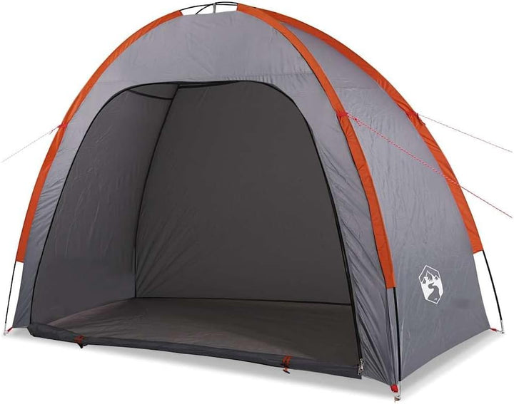 vidaXL Beistellzelt Beistellzelte Lagerzelt Grau und Orange 200 x 163 x 190 cm, Grau und Orange 200
