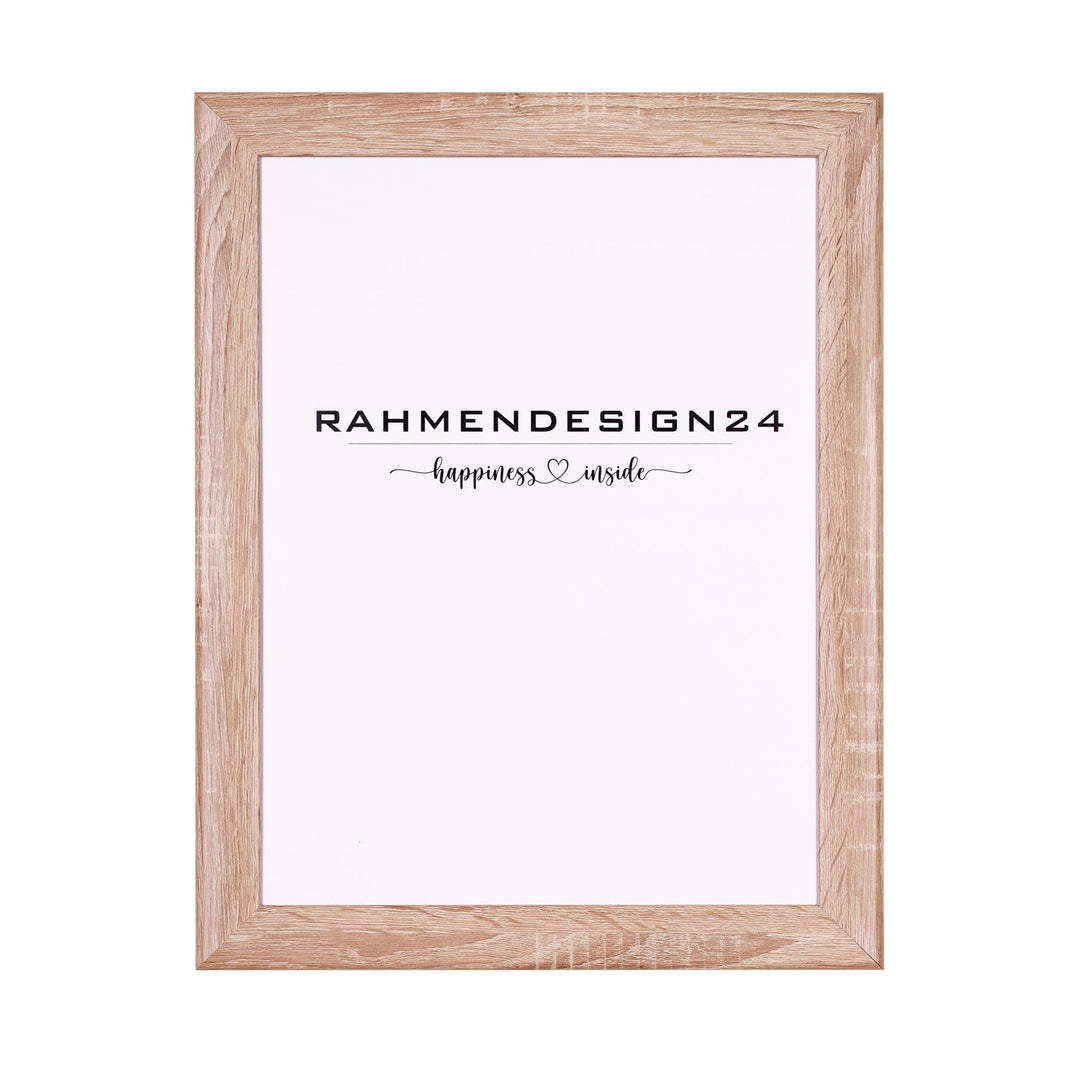 Rahmendesign24 Bilderrahmen Fiona 40x60 (POSTERFORMAT) Sonoma Eiche Fotorahmen, Wechselrahmen, Poste