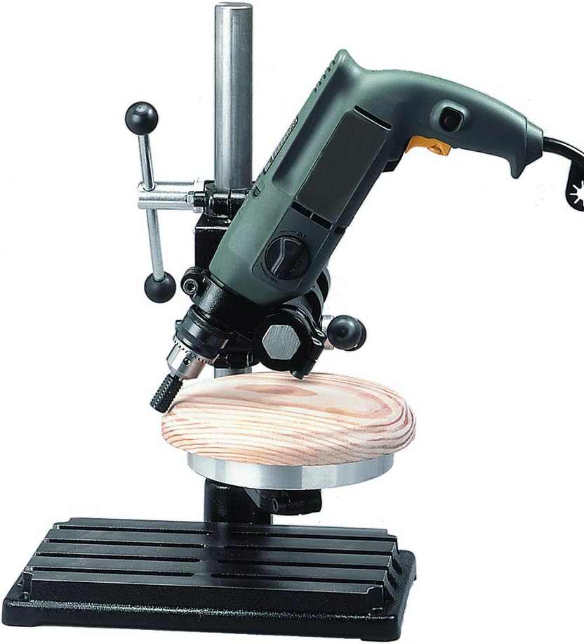WABECO Bohrständer Fräsständer BF1240 mit Bohr-Frästisch vertikal/horizontal Säule 500 Ausleger 350