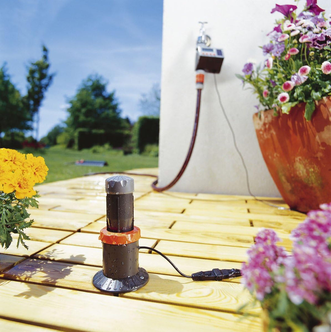 Gardena Regensensor electronic: Niederschlagssensor bezieht Niederschlag in Bewässerung mit ein, mis
