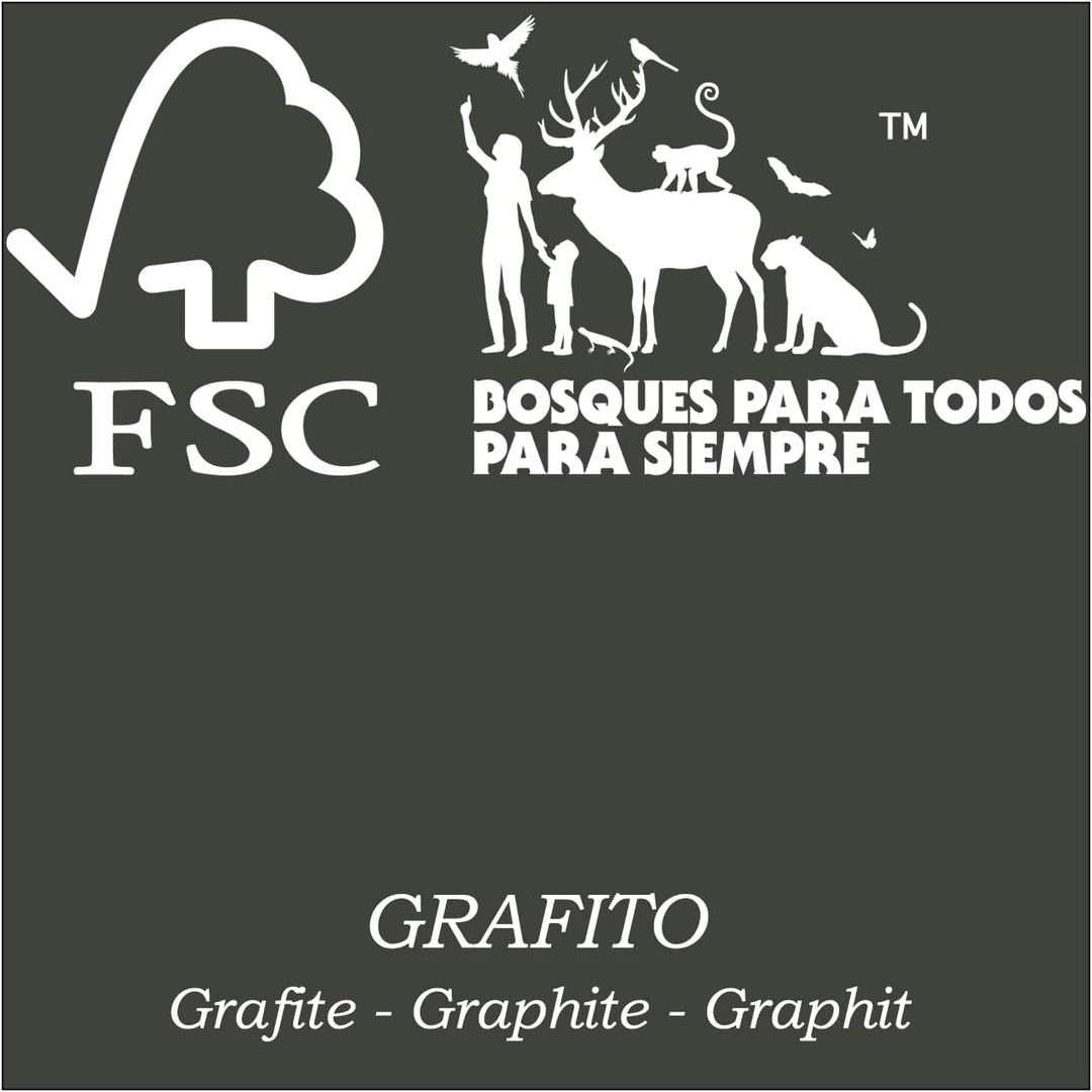 Henor Riser-Halterung für TV aus FSC® Holz 110 x 35 x 15 cm Graphit. Unterstützt 60 kg. 110x35x15 Gr