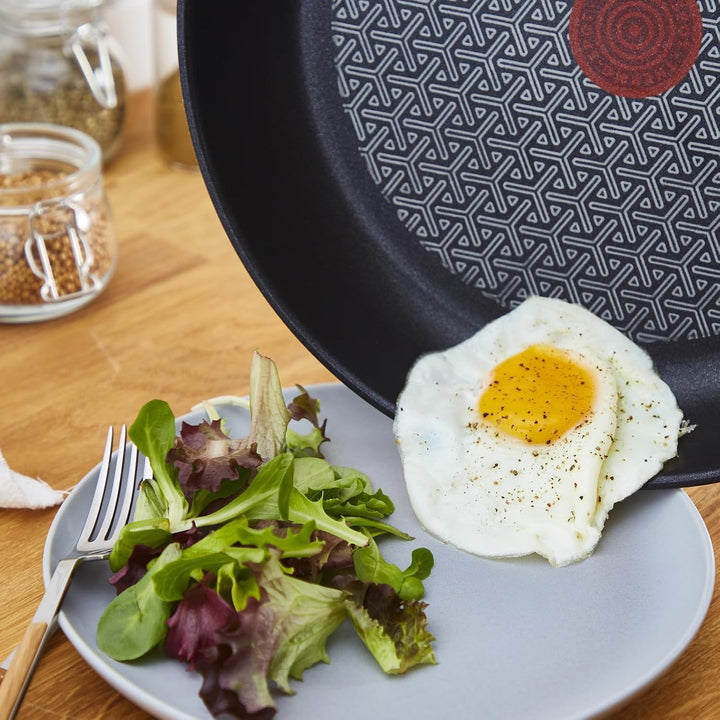 Tefal G7261944 Comfort Max Edelstahl Antihaft-Wok, 28 cm – Silber Aus Edelstahl, Aus Edelstahl