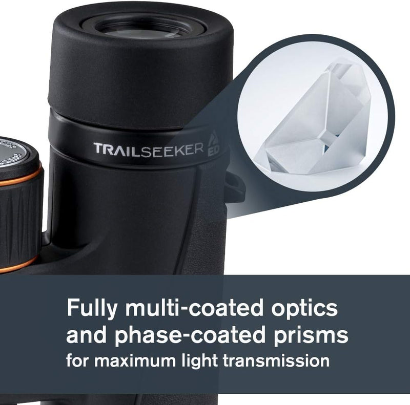 Celestron TrailSeeker ED 10x32 Fernglas - Kompaktes ED Fernglas für Vogelbeobachtung und Outdoor-Akt