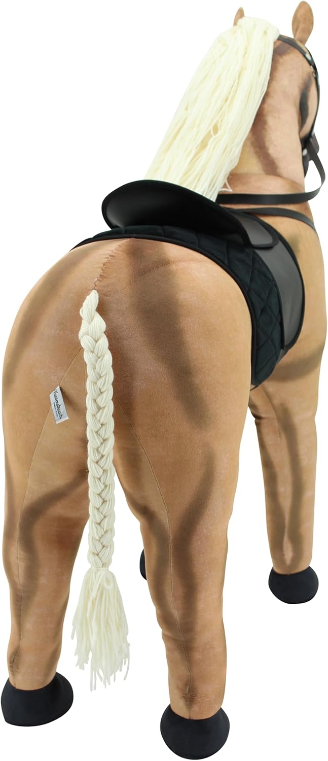 Haasenstrauch Sweety Toys 14330 Stehpferd zum Reiten- Plüschpferd Reittier Keine Montage erforderlic