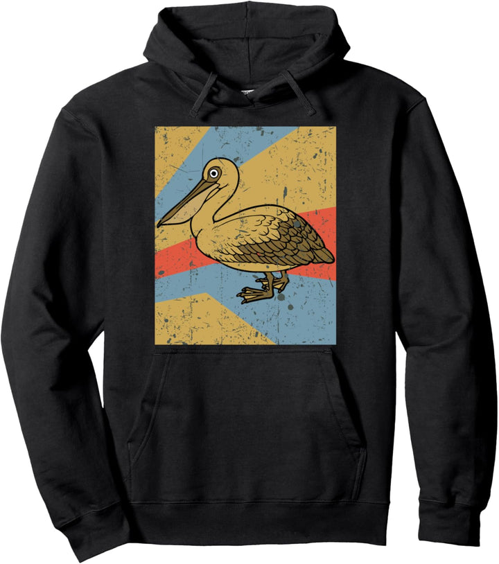 Pelikan Design Retro Vintage 70er 80er Jahre Look Pullover Hoodie