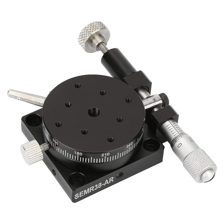 Lineartisch, 38 mm x 20 mm R38 Manueller Drehtisch Präzisionslager für Drehbühnen Gleit-Tuning-Tisch