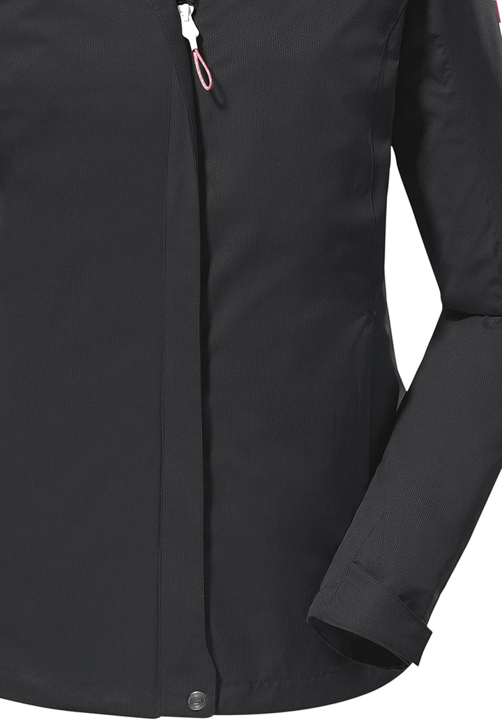 Killtec Damen Kos 133 Wmn Jckt Funktionsjacke/Outdoorjacke mit abzippbarer Kapuze 36 Schwarz, 36 Sch