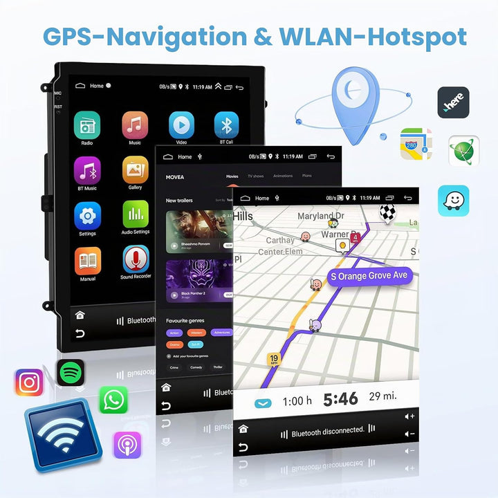 Hikity 2G 64G Autoradio Android 15 Für Opel Insignia Buick Regal 2009-2013 mit Wireless Carplay Andr