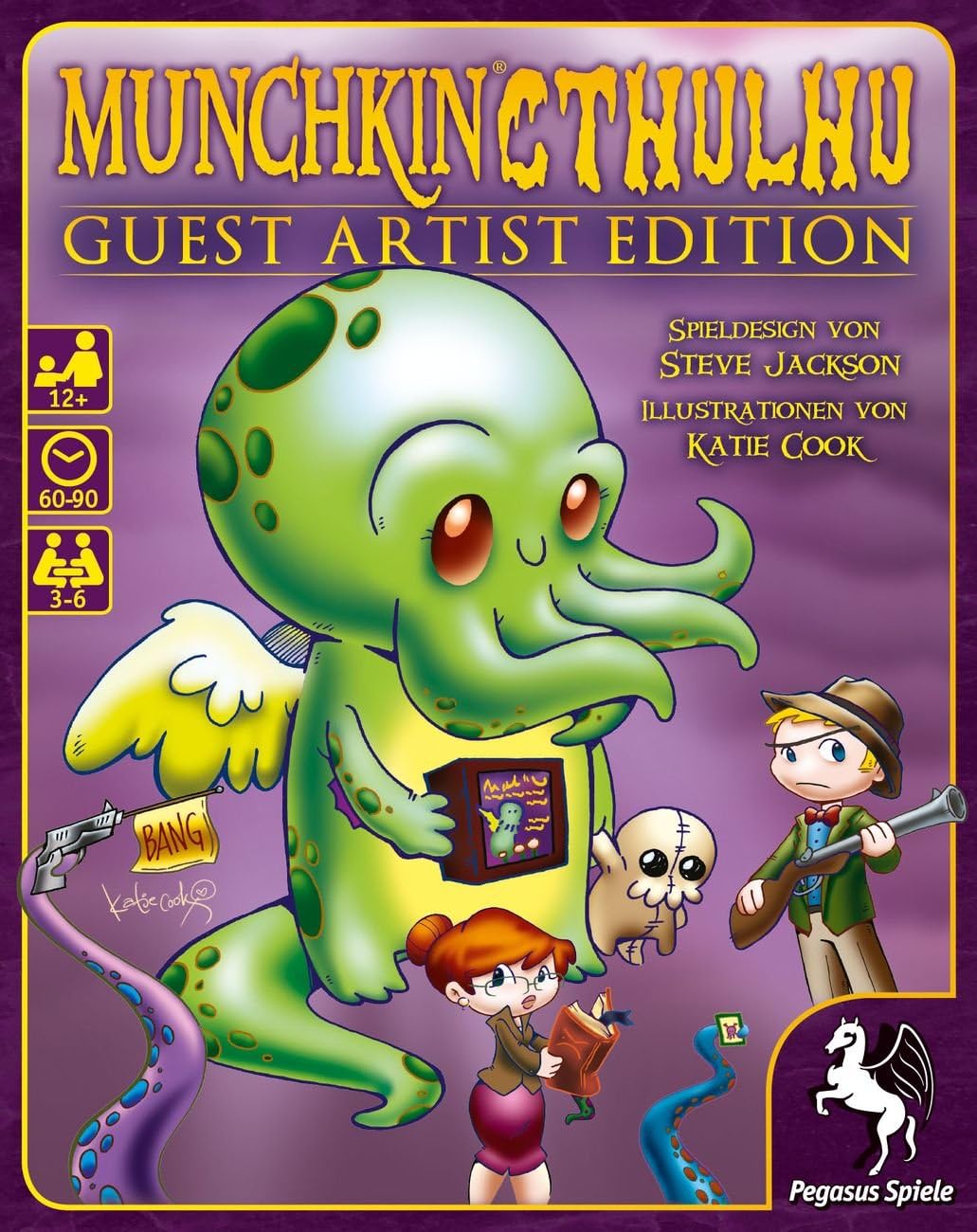 Pegasus Spiele 17239G - Munchkin Cthulhu Guest Artist Edition, Katie Cook-Version