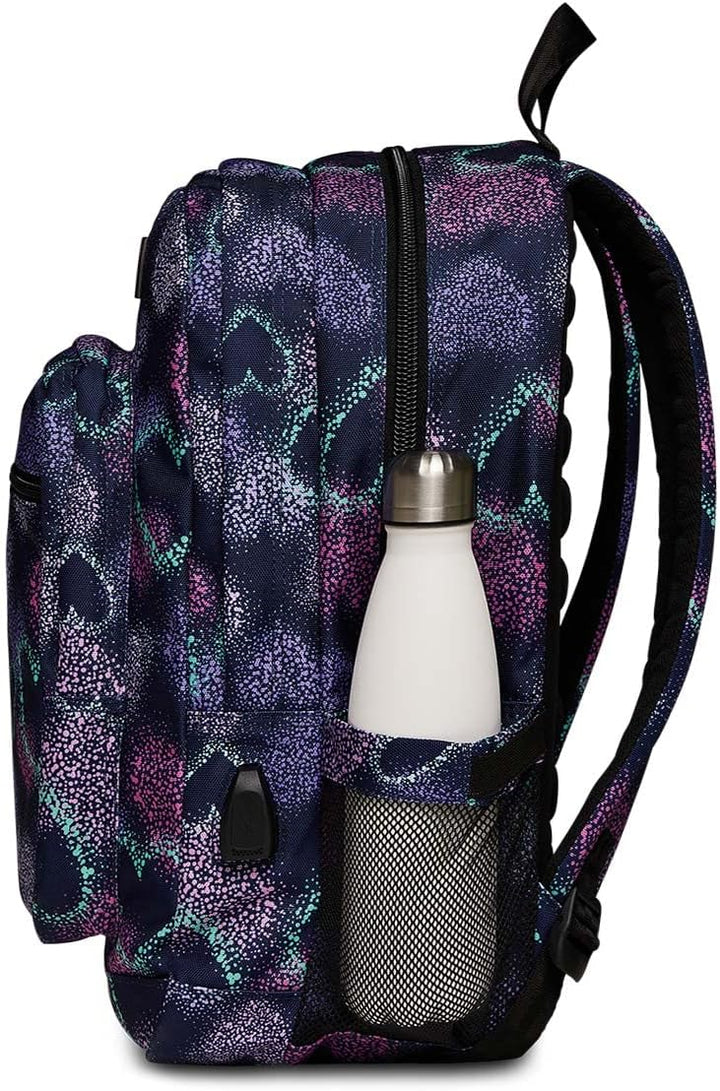 Seven Unisex Kinder Freethink Rucksack Rucksack Freethink (3er Pack) 33 x 44 x 20 cm Festival Fuchsi