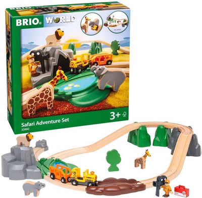 BRIO 33960 - Grosses BRIO Bahn Safari Set D Mehrfarbig