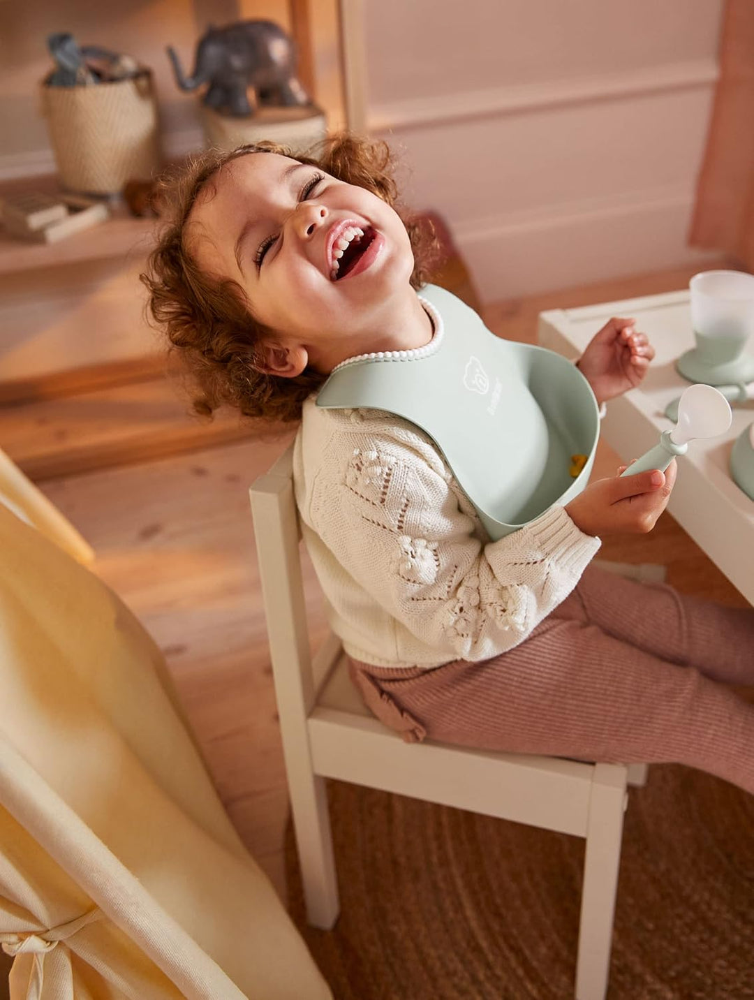 BabyBjörn Kindergeschirr, 8-teilig, Blassgrün, Blassgrün