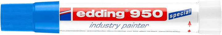 edding 950 Industrie Pastenmarker - blau - 10 Stifte - Rundspitze 10 mm - Marker zum Beschriften von