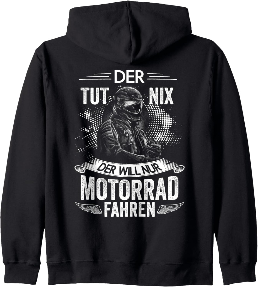 Motorsport Der Tut Nix Der Will Nur Motorrad Fahren Biker Kapuzenjacke