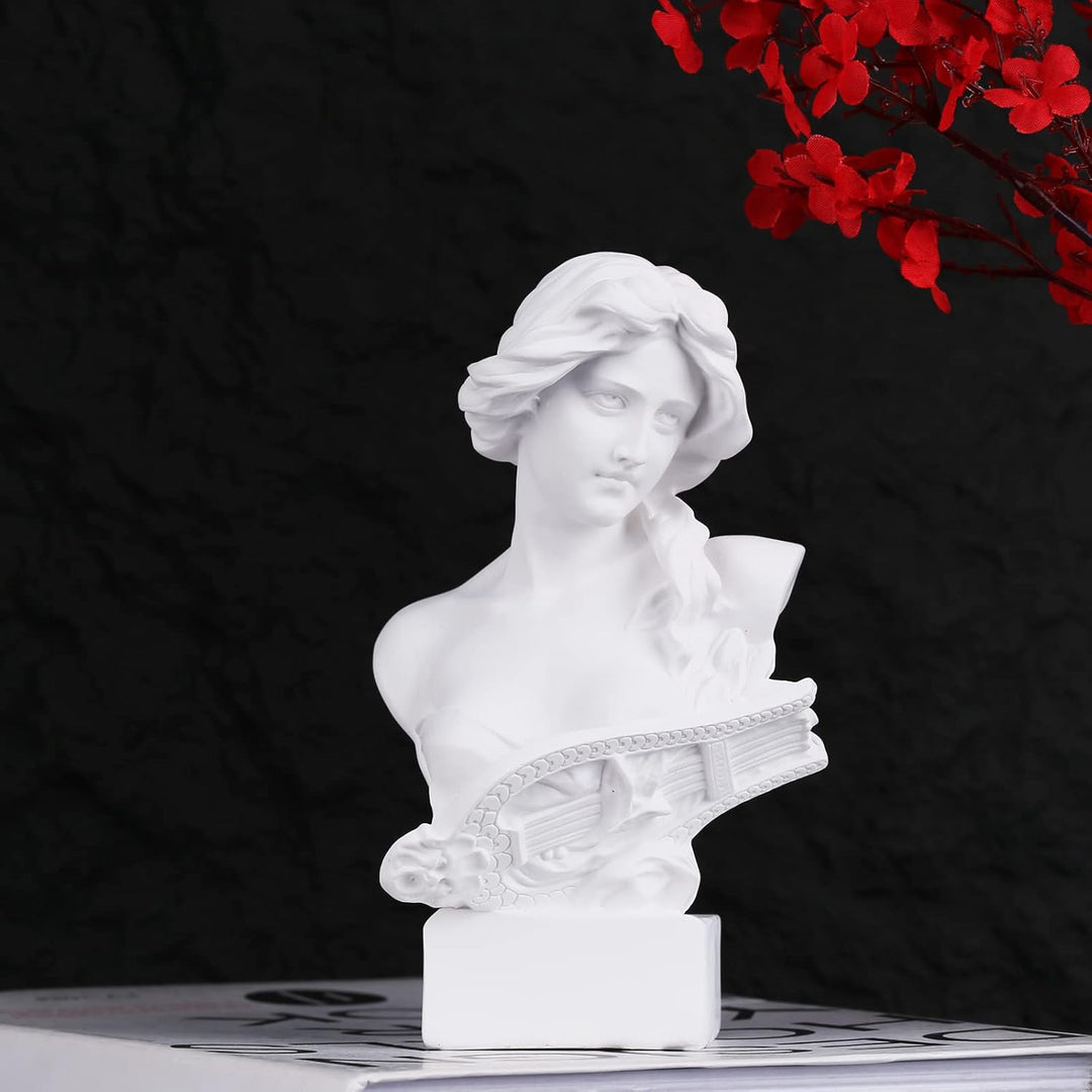 LCCCK 15.2 cm H Weiss Aphrodite Statue Skulptur, Harz Griechische Mythologie Büste Statue, für Koket