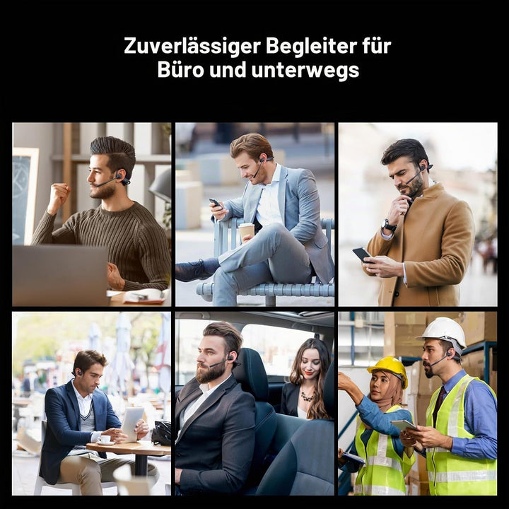 Nuroum OW20B Open Ear Bluetooth Kopfhörer mit Noise-Cancelling Mikrofon, Stummschaltung, Bluetooth 5