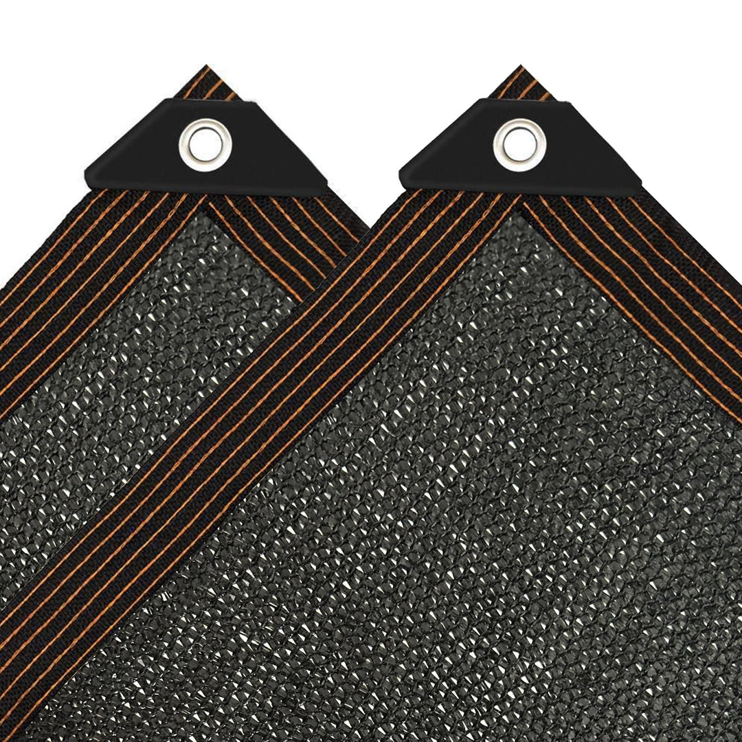 Sonnensegel - 2x2m mit öSen 90% Sonnenschutz Balkon Schwarz Markise Stoff TerrassenüBerdachung Garte