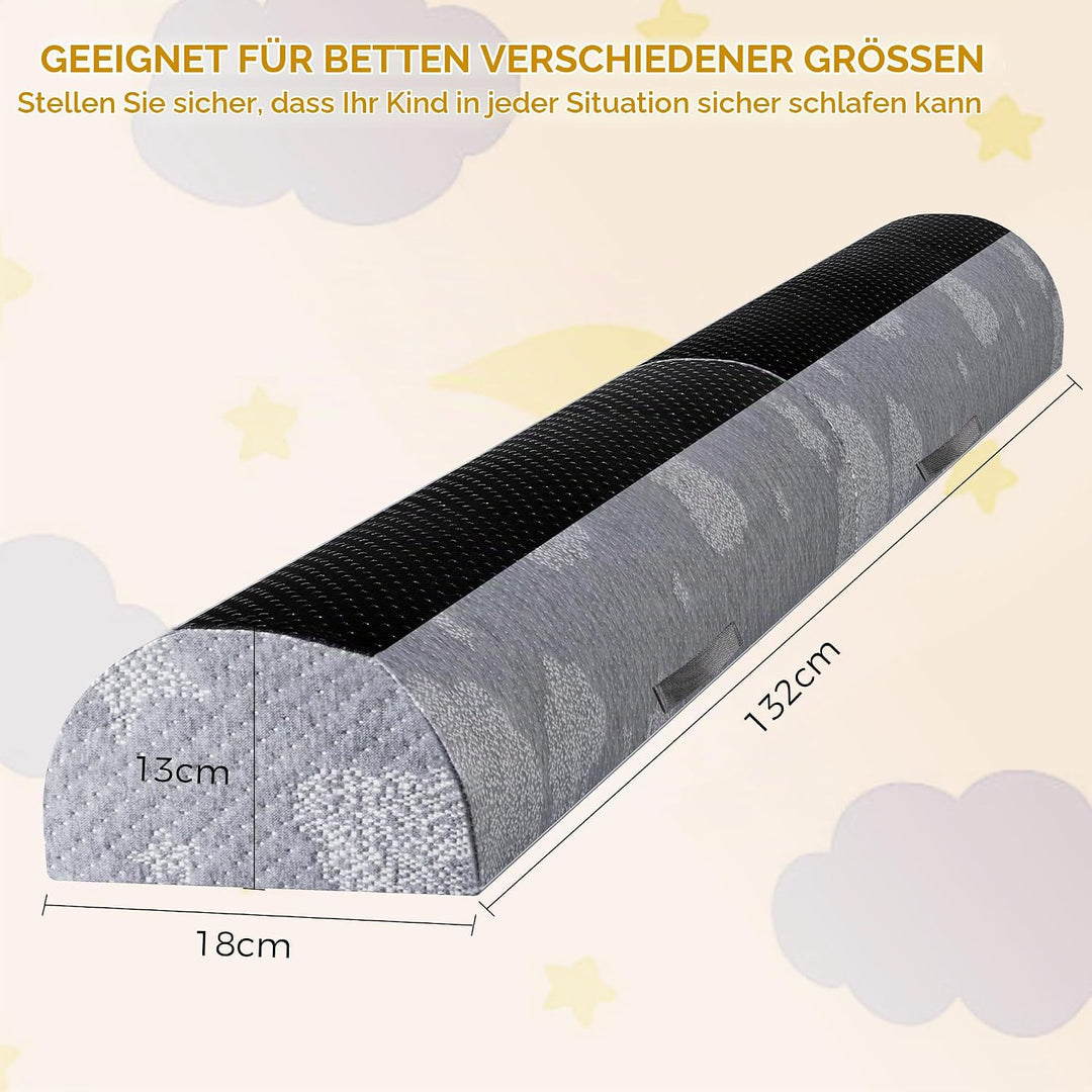 Kohentact Faltbares Baby Bettgitter Rausfallschutz 2stk aus Foam mit rutschfesten Pads - Wasserdicht