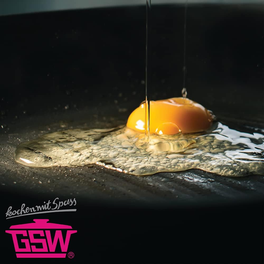 GSW Universalbräter Gourmet Granit – hochwertiger Bräter mit Deckel, ideal zum Schmoren, Grillen und