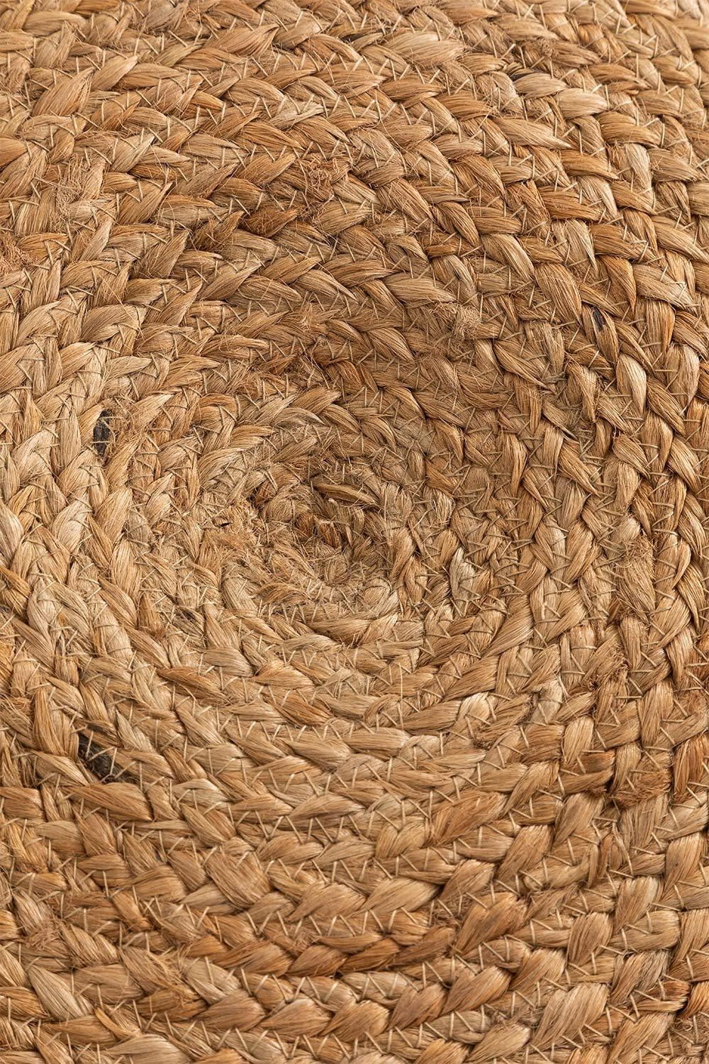 SKLUM Rundes Sitzkissen aus Jute Pilew Ø50 cm, Ø50 Cm