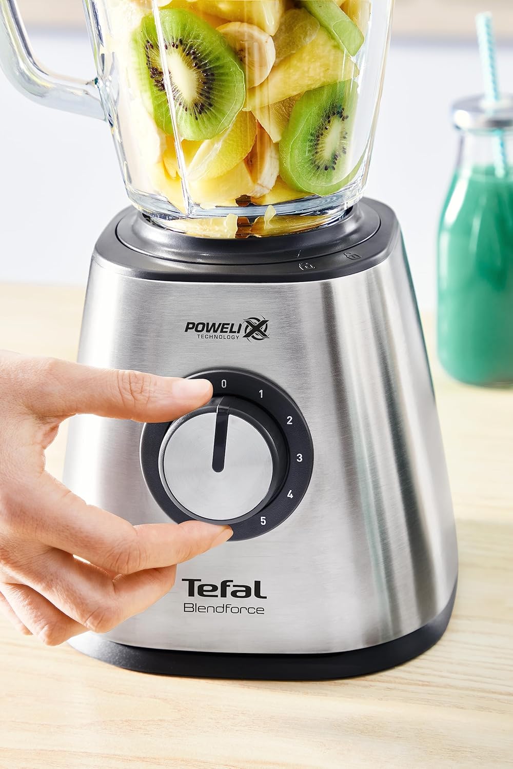 Tefal BL439D Blendforce 2 Standmixer | 800 W | kraftvolles Mixen | 5 Geschwindigkeiten | Pulsfunktio