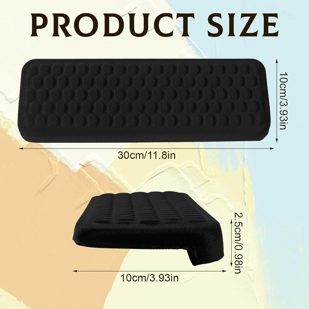 2 Stück Armauflage Schreibtisch,L-Förmige Ellenbogenauflage und Handgelenkauflage,Memory Foam Schrei