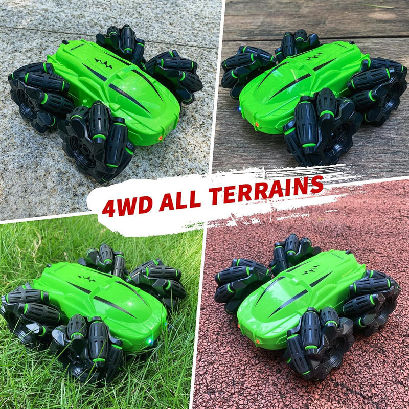 ACAMMZAR Ferngesteuertes Auto für Kinder, 2.4GHz 4WD RC Auto Offroad All Terrain, 360° Flip RC Stunt