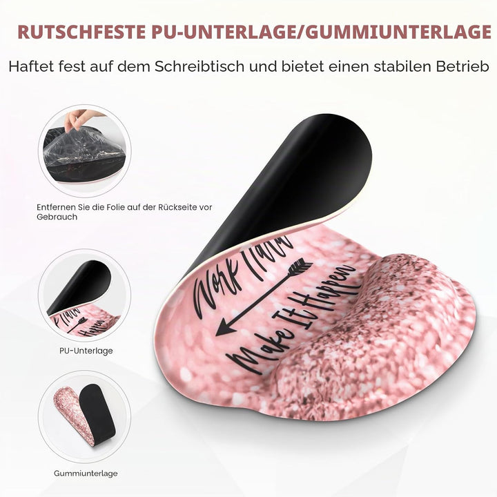 ToLuLu Tischmatte, XXL grosses Mauspad Handgelenkstützen-Set, 4 in1 Gaming-Mauspad Tischpad + ergono