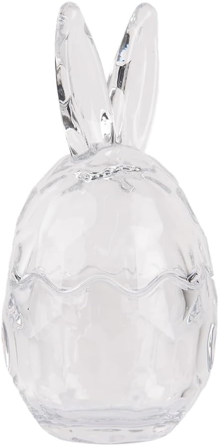 Clayre & Eef Glastopf Ei Ø 9x17 cm Transparant Glas