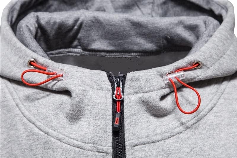 CTU Herren Hoodies Zip Up Langarm Fleece Sweatshirts Hoodies für Männer S-3XL XXL Blau, XXL Blau