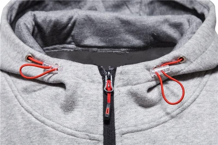 CTU Herren Hoodies Zip Up Langarm Fleece Sweatshirts Hoodies für Männer S-3XL XXL Blau, XXL Blau