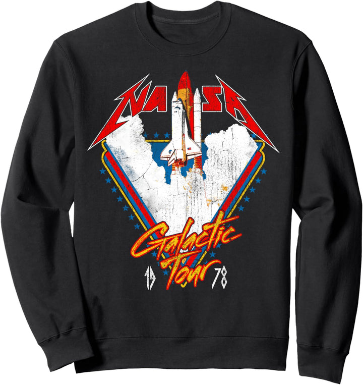 NASA Space Shuttle Galactic Tour 1978 Poster Sweatshirt