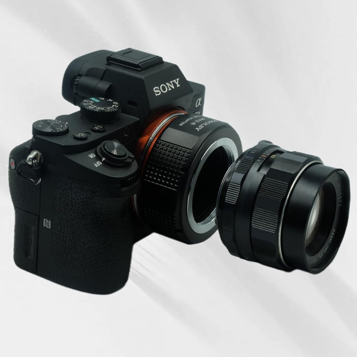 PHOLSY Objektivadapter für M42 42mm Schraubmontage-Objektiv auf Sony E Kameragehäuse für Sony a7 a60