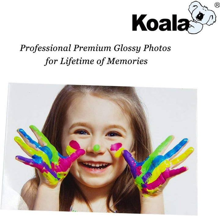 Koala Inkjet Hochglänzend Fotopapier DIN A4, 240 g/m², 100 Blatt, für Canon HP Epson Tintenstrahldru
