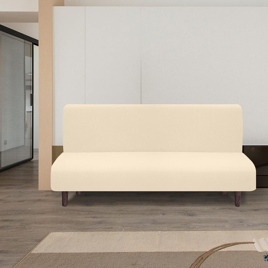Granbest wasserdichte Armlose Futon Abdeckung, Hoher Stretch Futon Schutz für Faltendes Schlafsofa A