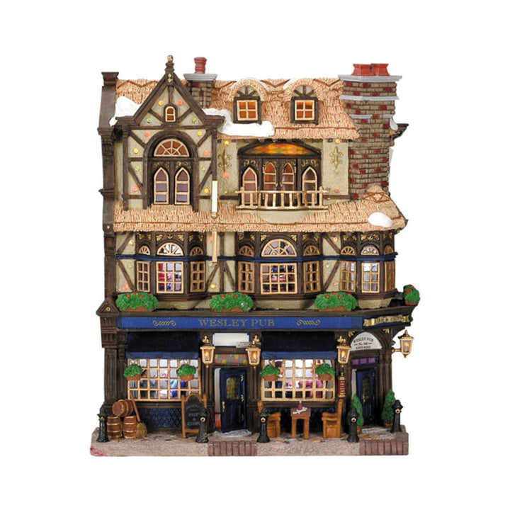 Lemax Christmas Village Wesley Pub batteriebetrieben (4,5 V) – 45099