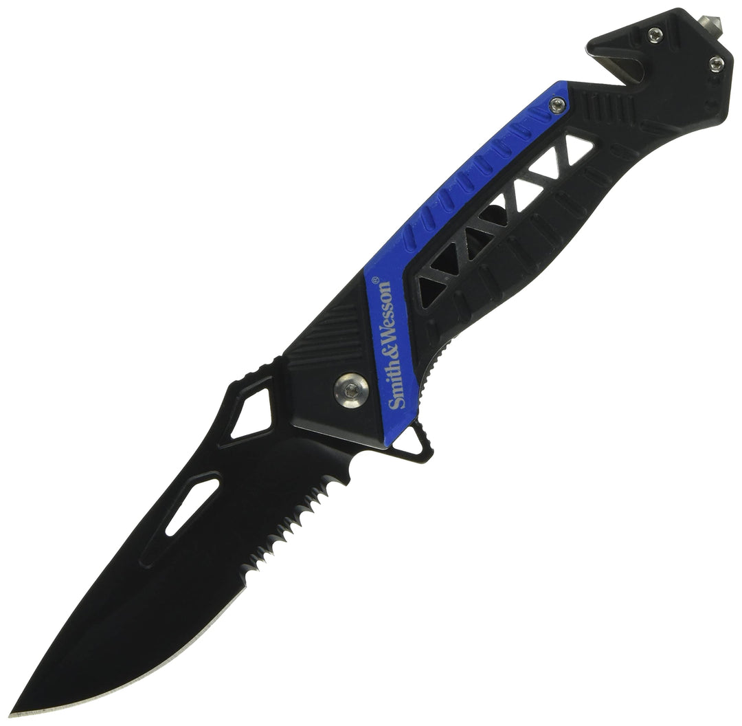 Smith & Wesson Taschenmesser Messer 22.8 cm blau/Schwarz, 22.8 cm blau/Schwarz