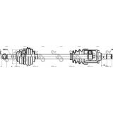 GSP 254001 Antriebswelle