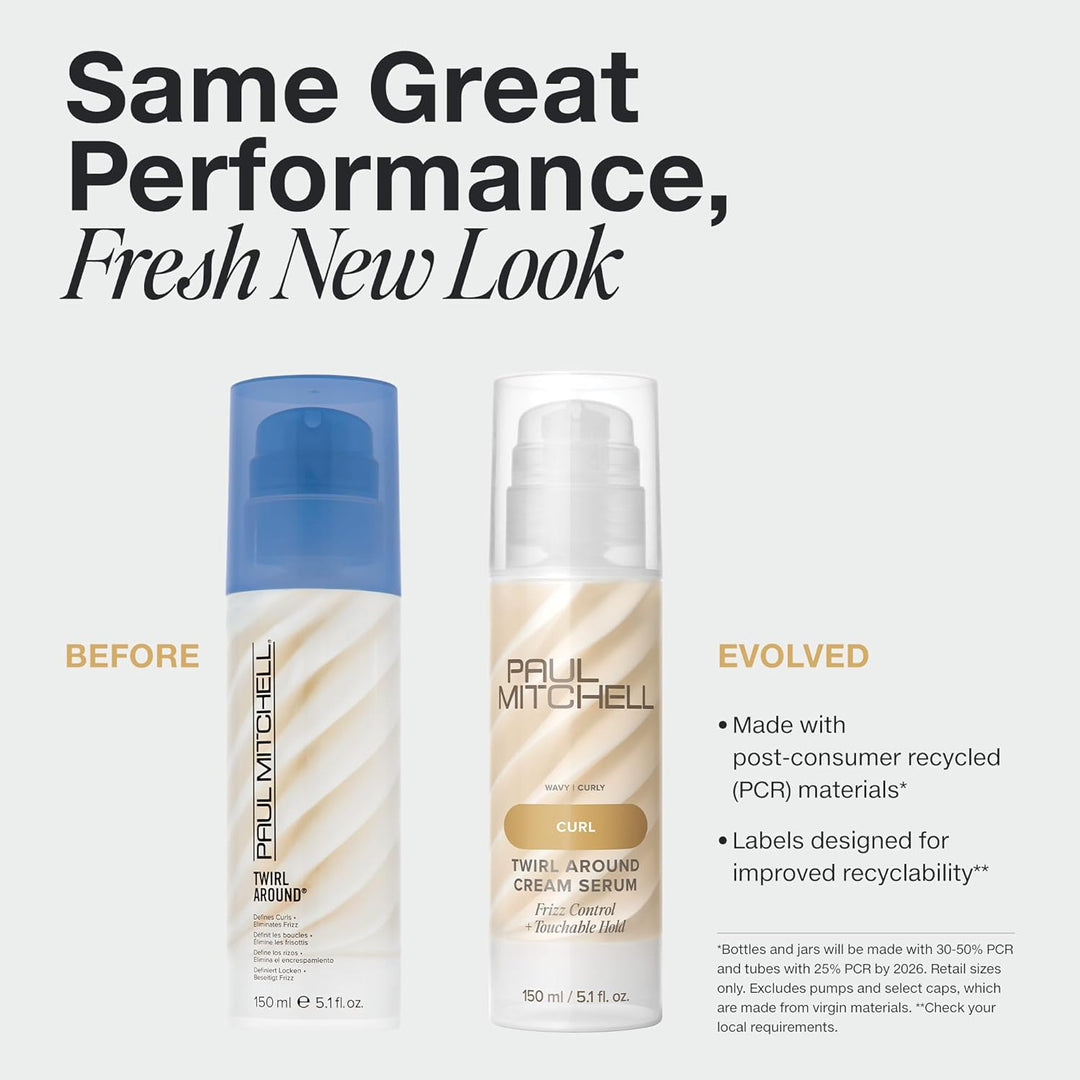 Paul Mitchell Twirl Around - Definierende Styling Cream mit Anti-Frizz Effekt, Haar-Creme für widers