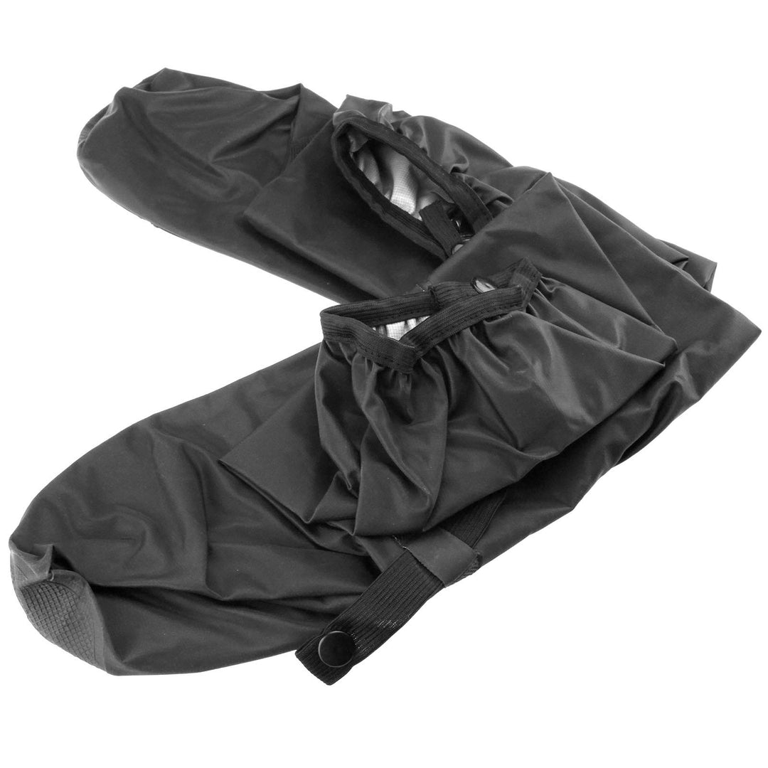 ENET Wasserdichte Regenschuhabdeckung, Motorradstiefel, Motorradstiefel, schwarz, Grösse L