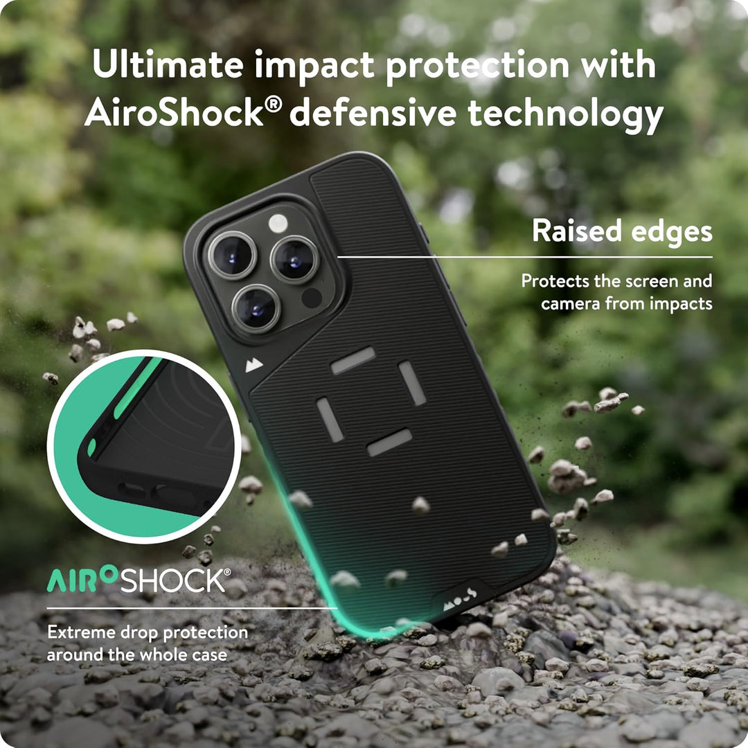 Mous - Intralock Handyhülle für iPhone 15 Pro Max - MagSafe kompatibel mit IntraLock-Technologie für