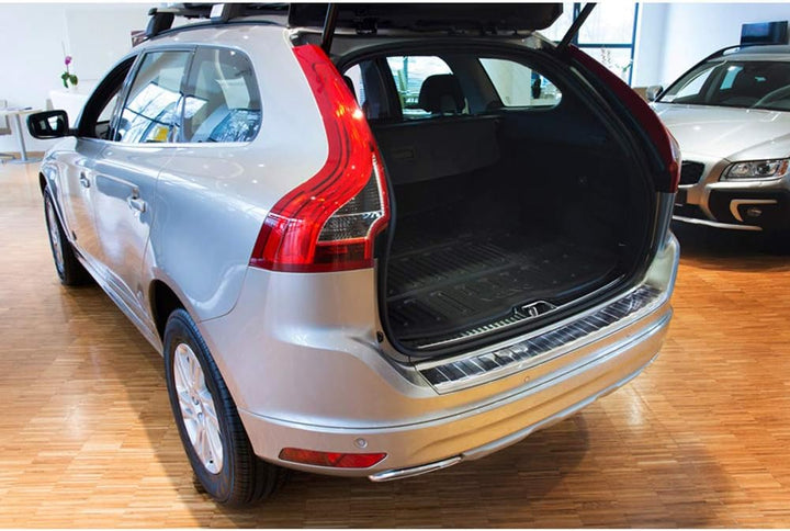 Avisa Edelstahl Heckstossstangenschutz kompatibel mit Volvo XC60 2013-2016 'Ribs'