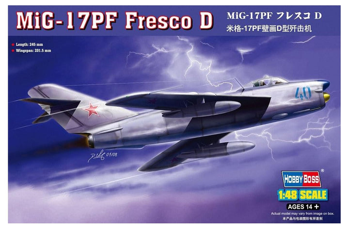 Hobby Boss 80336 Modellbausatz MiG-17PF Fresco D