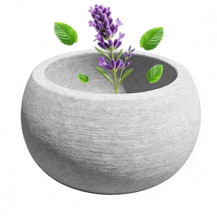 Sauna Aromaschale aus Naturstein 10,5x6 cm – Hitzebeständige Sauna Aufguss Schale für Mentholkristal