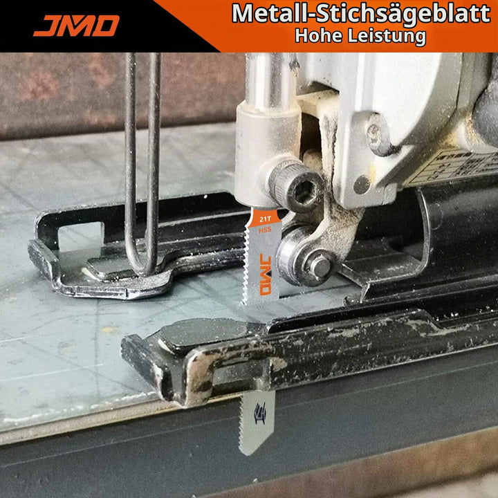 JMD 30 x T118A Stichsägeblatt Metall 75mm 21TPI Sägeblätter Stichsäge für Metall Zubehör Stichsäge,